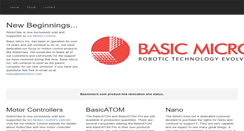 Desktop Screenshot of basicmicro.com